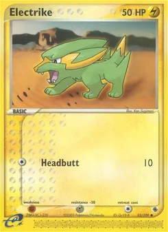Electrike, card 52 from Ruby & Sapphire