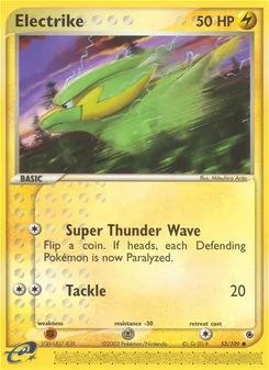 Electrike, card 53 from Ruby & Sapphire