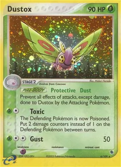 Dustox, card 6 from Ruby & Sapphire