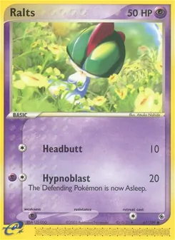 Ralts, card 67 from Ruby & Sapphire