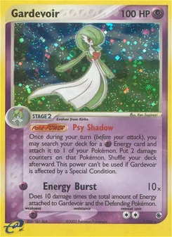 Gardevoir, card 7 from Ruby & Sapphire
