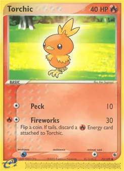 Torchic, card 73 from Ruby & Sapphire
