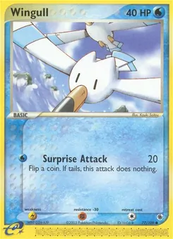 Wingull, card 77 from Ruby & Sapphire