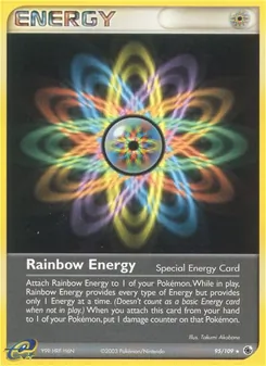 Rainbow Energy, card 95 from Ruby & Sapphire
