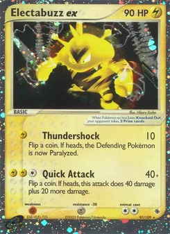 Electabuzz ex, card 97 from Ruby & Sapphire