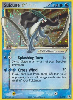 Suicune ☆, Karte 115 aus EX Verborgene Mächte