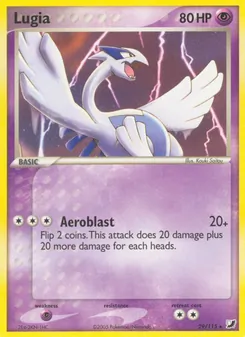 Lugia, Karte 29 aus EX Verborgene Mächte