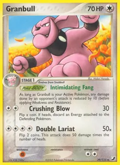 Granbull, Karte 39 aus EX Verborgene Mächte