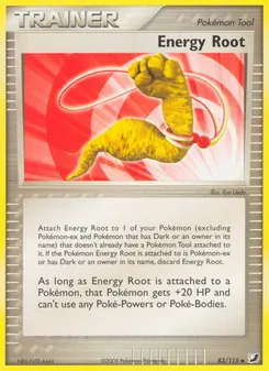 Energiewurzel, Karte 83 aus EX Verborgene Mächte