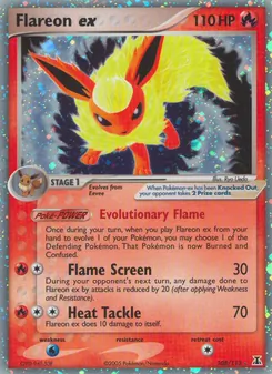 Flamara-ex, Karte 108 aus EX Delta Species