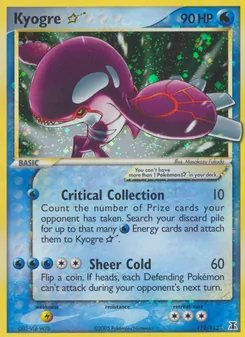 Kyogre *, Karte 112 aus EX Delta Species