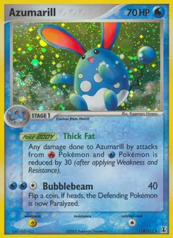 Azumarill, Karte 114 aus EX Delta Species