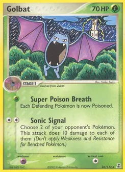 Golbat, Karte 43 aus EX Delta Species