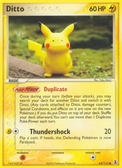 Ditto, Karte 63 aus EX Delta Species