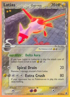 Latias δ, Karte 8 aus EX Delta Species