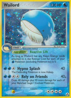 Wailord, Karte 14 aus EX Legend Maker