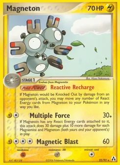 Magneton, Karte 22 aus EX Legend Maker