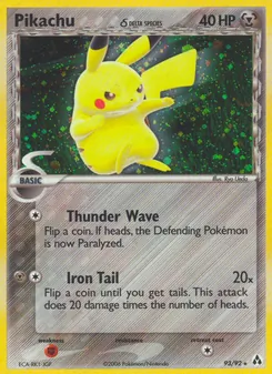 Pikachu δ, Karte 93 aus EX Legend Maker