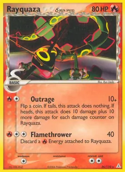 Rayquaza δ, Karte 26 aus EX Holon Phantoms