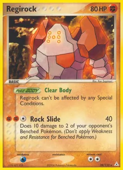 Regirock, Karte 28 aus EX Holon Phantoms
