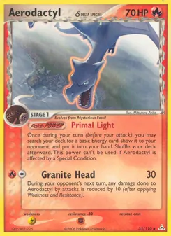 Aerodactyl δ, Karte 35 aus EX Holon Phantoms