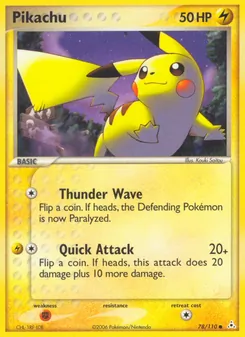 Pikachu, Karte 78 aus EX Holon Phantoms