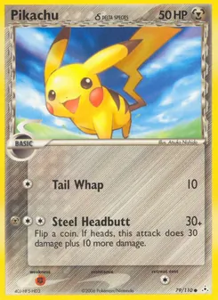 Pikachu δ, Karte 79 aus EX Holon Phantoms