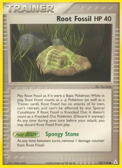 Wurzelfossil, Karte 93 aus EX Holon Phantoms