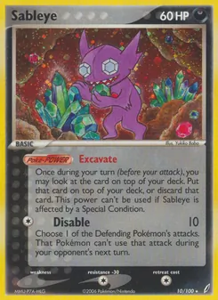 Zobiris, Karte 10 aus EX Crystal Guardians