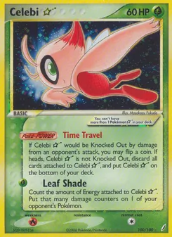 Celebi ☆, Karte 100 aus EX Crystal Guardians