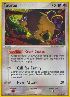 Tauros, Karte 12 aus EX Crystal Guardians
