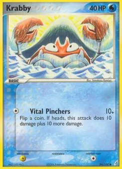 Krabby, Karte 54 aus EX Crystal Guardians