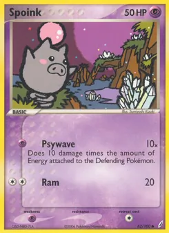 Spoink, Karte 62 aus EX Crystal Guardians