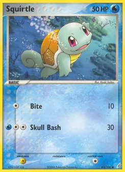 Schiggy, Karte 63 aus EX Crystal Guardians
