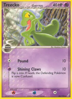 Geckarbor δ, Karte 68 aus EX Crystal Guardians