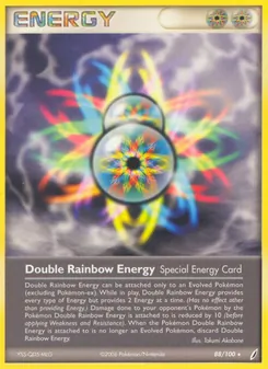 Doppel-Regenbogen-Energie, Karte 88 aus EX Crystal Guardians