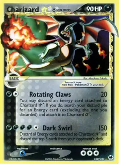 Glurak ☆ δ, Karte 100 aus EX Dragon Frontiers