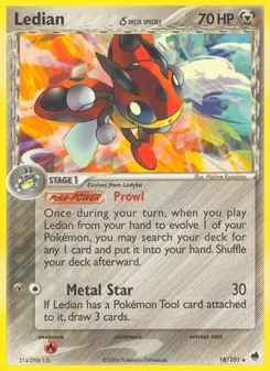 Ledian δ, Karte 18 aus EX Dragon Frontiers