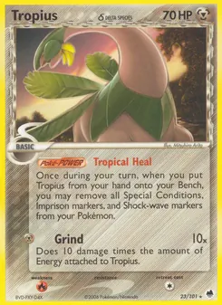 Tropius δ, Karte 23 aus EX Dragon Frontiers