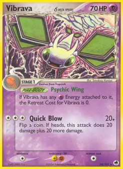 Vibrava δ, Karte 24 aus EX Dragon Frontiers