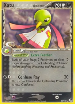 Xatu δ, Karte 25 aus EX Dragon Frontiers