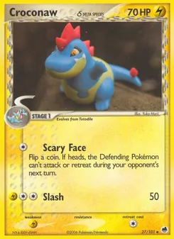 Tyracroc δ, Karte 27 aus EX Dragon Frontiers