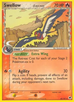 Schwalboss δ, Karte 40 aus EX Dragon Frontiers