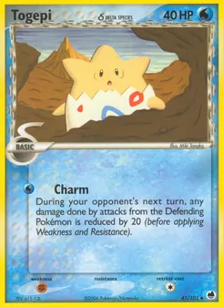 Togepi δ, Karte 41 aus EX Dragon Frontiers