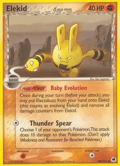 Elekid δ, Karte 48 aus EX Dragon Frontiers