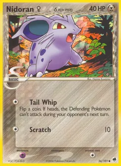 Nidoran W δ, Karte 56 aus EX Dragon Frontiers