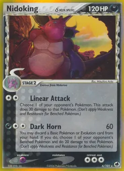 Nidoking δ, Karte 6 aus EX Dragon Frontiers