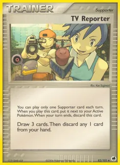 TV Reporter, Karte 82 aus EX Dragon Frontiers