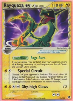Rayquaza-ex δ, Karte 97 aus EX Dragon Frontiers