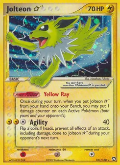 Jolteon ☆, card 101 from Power Keepers